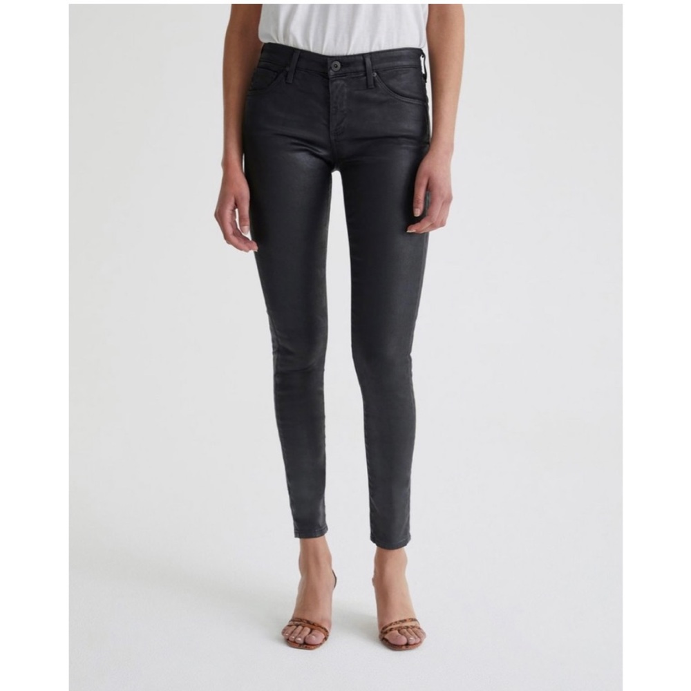 AG Super Skinny Legging Ankle in Leatherette 25R - Picture 2 of 14